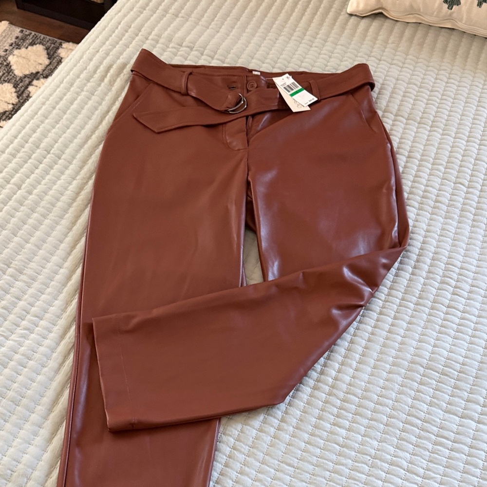 Zara Brown Straight Leg Pants